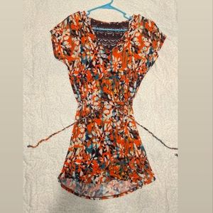 Mudd Multicolored Flower Dress | Size S